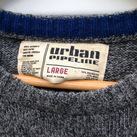 Urban Pipeline fair isle sweater sz L - Picture 3 of 4